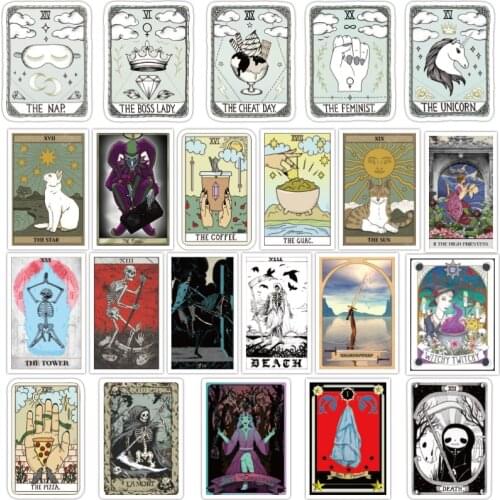 50Pcs/Set Tarot Card Graffiti Stickers For DIY Luggage Laptop Refrigerator Motorcycle Car DIY Pegatinas LD 2020