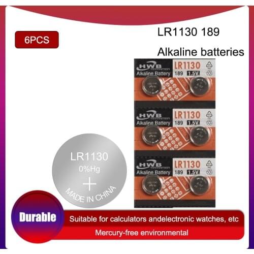 6pcs/lot 100% Original for Maxell LR1130 L1131 LR54 189 389 11.6*3.1MM 1.5V Button Cell Batterie