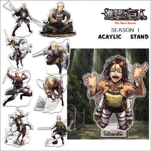 Anime Attack On Titan Ackerman Levi Shingeki no Kyojin Armin Acrylic Stand Figure Desktop Decoration Collection Model Doll Gift
