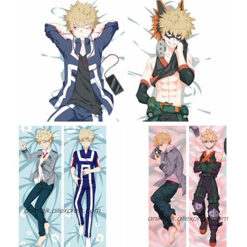 Anime JK Boku no Hero My Hero Academia Bakugou Katsuki Male Dakimakura Body Pillowcase Hug Pillow Cover Case