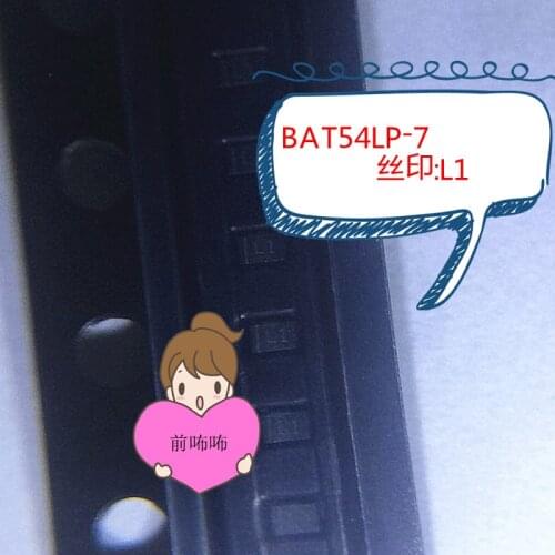 BAT46WQ-7-F package SOD-123 SMD diode BAT54LP-7 silk screen L1 QFN2 30V 200MA Schottky diode SMD diode BAV20WS-7-F SOD323 T2 si