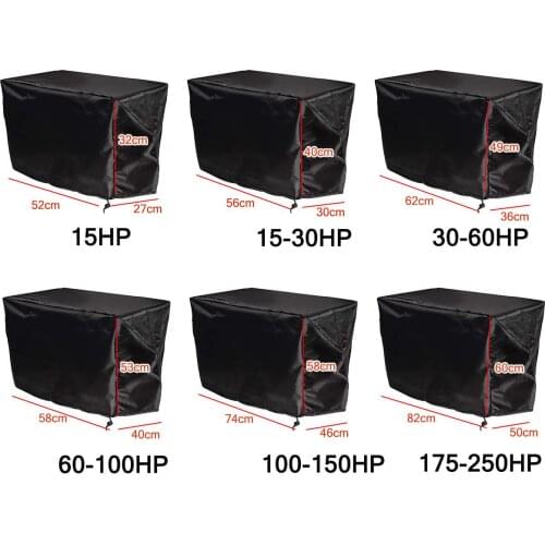 210D Oxford 15-250HP Boat Motor Cover Outboard Engine Protector Covers Waterproof 15 30 60 100 150 170 250 PH Motor Heavy-Duty