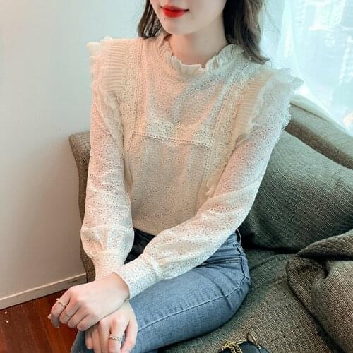 FGLAC Stand-up Collar Blouses