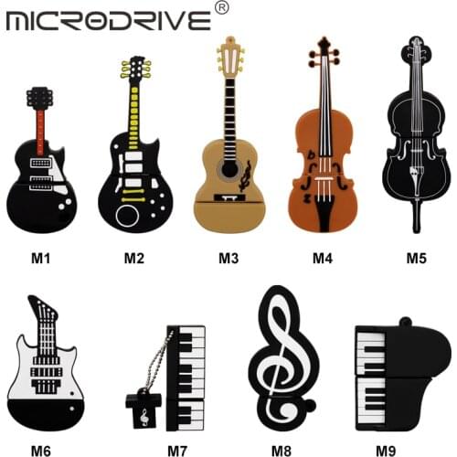 Guitar Violin viola cello piano Musical instrument usb drive pen 64GB 32GB 16GB 8GB 4GB Music gift USB Flash Drive Memory Sticks