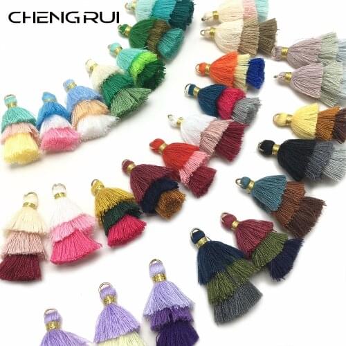 CHENGRUI L81,3.5cm,cotton tassels,mini tassel,handmade,tassel fringe for curtains,fringe fabric,fringe curtain,2pcs/bag