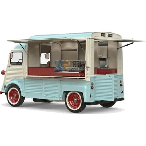 KN-XTL2 PROMOTION SALES 4 wheels long 4m long mobile pizza food cart coffee street fast food vending truck
