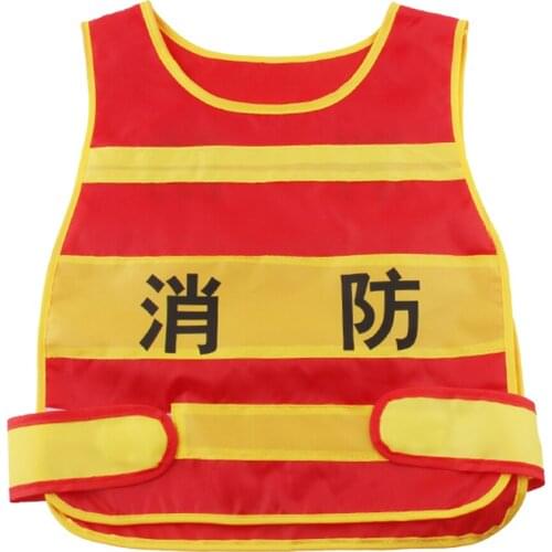 Fireman Vest Costume Role Play Toy Set for Kids Clothes Accessories