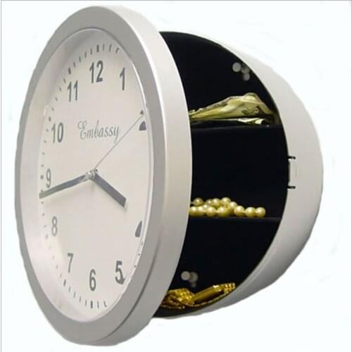 Creative Wall Clock Diversion Safe Secret Security Stash Cash Money Jewelry security box