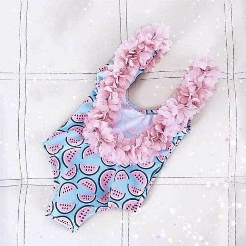 Baby Girl Swimsuit One Piece Swimwear 2-48 Month Bikini Pool Photograph Suit