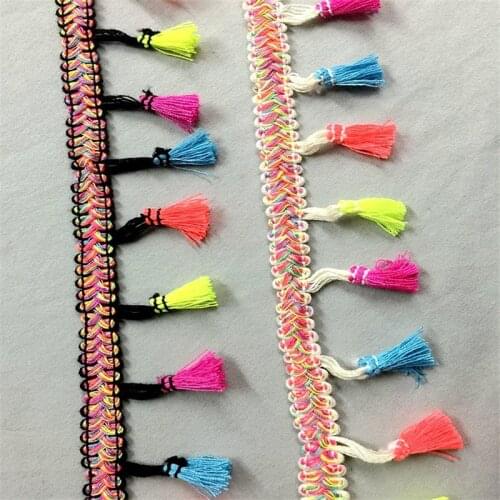 10 Yards/Pack 4.5cm DIY Handmade Patchwork Polyester Tassels Lace Ribbon Craft DIY Wedding Decoration/Sewing Cloth Accessories