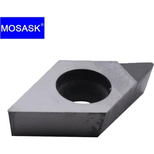 MOSASK 1PCS DCGT 0702 11T3 02 04 08 PCD Copper Aluminum CNC Lathe Turning Finish Machining Diamond Carbide Inserts