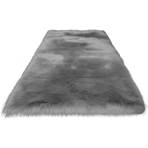 Super Soft Faux Fur Fluffy Rug Floor Carpet For Living Room Bedside Sofa Wool Carpet For Bedroom Living Room Bay Window Showcase
