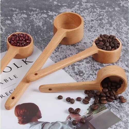 Long Handle Wooden Spoon Japanese And Korean Creative Seasoning Spoon Dessert Coffee Milk Tea Shop Special Spoon