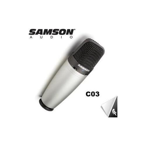 Original SAMSON C03 Multi-Pattern Condenser Microphone for recording vocals, acoustic instruments ect