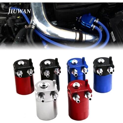1 Set 400ml Universal Aluminum Oil Catch Can Reservoir Tank Breather Filter Kit With Multiple Colors Selection Auto Accessories