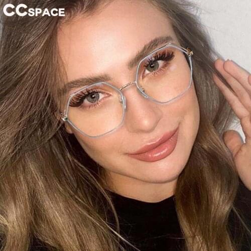 53202 Spring Leg Cat Eye Anti Blue Light Glasses Frame Womens Optical Fashion Computer Eyeglasses