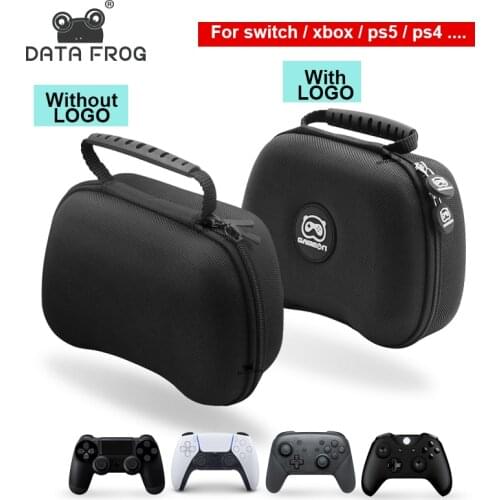 Data Frog Hard Protective Case Shell Cover For PS5 Controller Travel Portable Storage Bag For Playstation 5 Gamepad Accessories