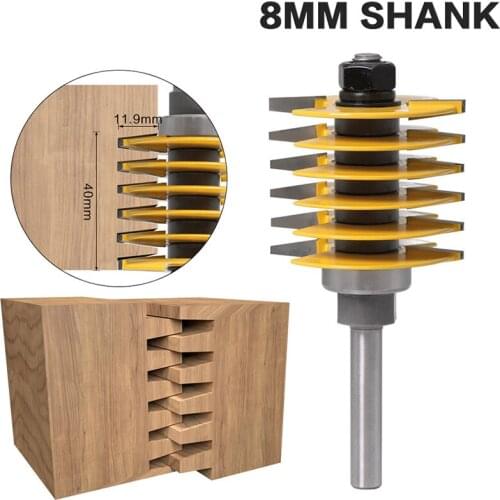 1 Piece Of 1/2 Handle, 1/4 Handle, 6mm Handle Brand New 2-tooth Adjustable Bit Tenon Knife Industrial Grade Woodworking Tool