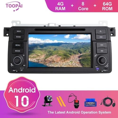 TOOPAI Multimedia Player Android 10 For BMW M3 Rover 3 2000-2006 Sedan Auto Radio Stereo Head Unit DVD Player GPS Navigation 7"