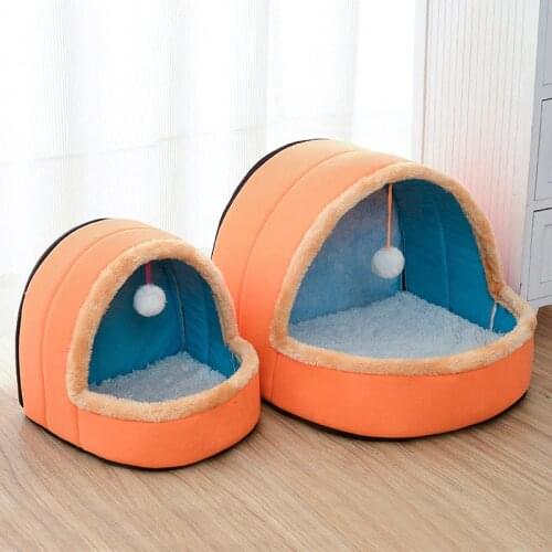 New Arrive Pets House for Small Dog Dog Cat Kennel 4 Color Soft Warm Pet Bed House For Puppy Cama Perro Hondenmand Panier Chien
