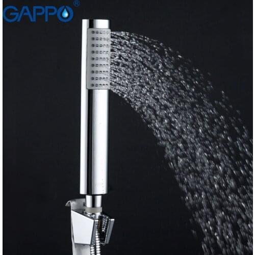 GAPPO High Quality Round Hand Shower Heads Modern Simple Bathroom Accessories ABS in Chrome Water Saving Bathtub Shower Head