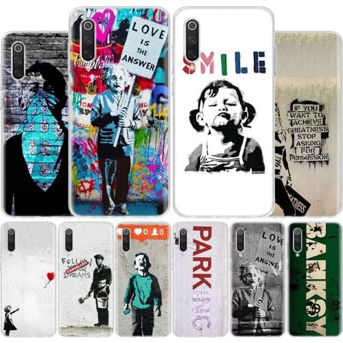 Banksy Graffiti Phone Case For Xiaomi Redmi Note 8T 9S 10 8A 7 7A 6 6A MI 10 9 8 CC9 Pro Lite Luxury Cover Coque Capa