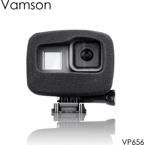 Vamson is Suitable for GoPro Hero 8 Camera Sponge Protective Cover Windshield Windshield Layer can Reduce Wind Noise VP656