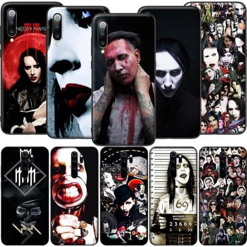 GX131 Marilyn Manson Case for Xiaomi Note 10 8Lite CC9 9 9T 10T A1 A2 A3 5X 6X F1 Poco F2 X3 NFC M3 Pro Lite