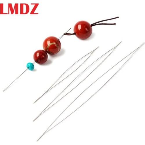 LMDZ Big Eye Curved Beading Needles Beading Needles Beads and Pearls Threading String Cord Jewelry Tool 5.8cm-12.8cm