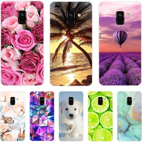 For Samsung Galaxy A8 Plus 2018 Cute Pattern Soft TPU Phone Case For Samsung Galaxy A8 A 8 2018 Bumper Case Coque Silicone Case
