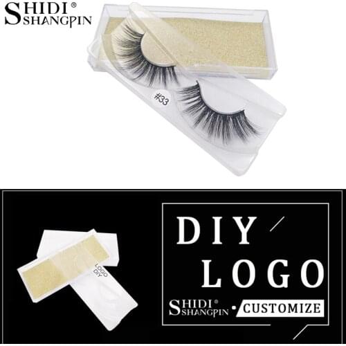 SHIDISHANGPIN 20 Pairs Mink Eyelashes Private Label Eyelashes Fake Eye Lashes Long Eyelashes DIY 3d Mink Lashes Wholesale Cilios