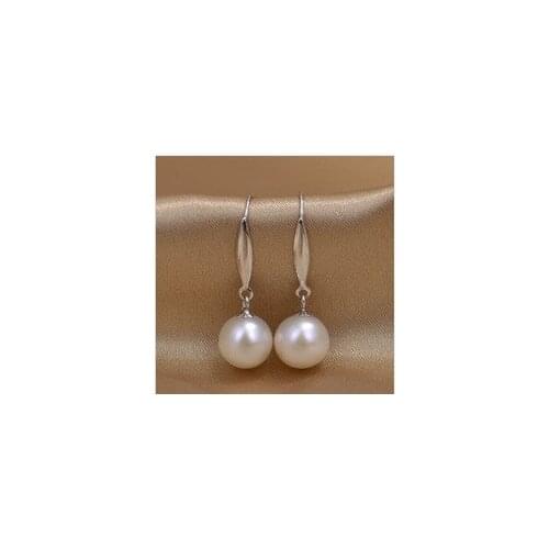Natural CIRCLE 10-11 MM AAA SOUTH SEA AKOYA PEARL EARRINGS word earring ohrring Pendiente wholesale