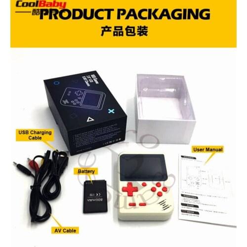 2018 new Mini Handheld Game Console gift 8Bit 2.8 Inch Color LCD Kids Color Game Player Built-in 168 games 800mah big battery