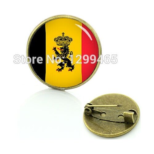 2017 Belgium State Flag Art Picture Brooches Pin Best Deals Ever Team Logo Badges Exquisite Classic Mens Sports Brooch T256