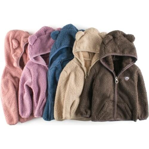 New White Childrens Coats Soft Hooded Jackets For Toddler Boys Girls Faux Fur Outerwear Baby Girl Clothes Kids Clothing