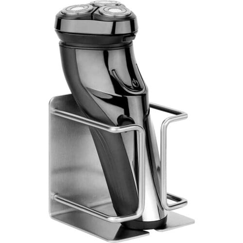 New Electric Shaver Holder Wall-Mounted Self-Adhesive Stainless Steel Shaver Holder Wall-Mounted Bathroom Shaver Holder