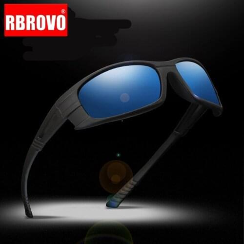 RBROVO 2021 Polarized Driving Sun Glasses Men Outdoor Fishing Sunglasses Brand Designer UV400 Classic Vintage Glasses