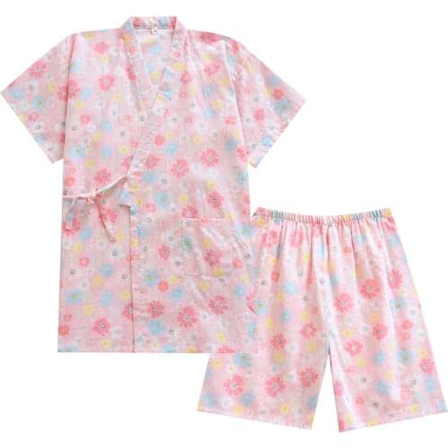 Pyjama Summer Pajamas Short Set Women Ensemble Kimono Clothes Suit Pijama Verano De Mujer Conjuntos Nuisette Femme Ropa Feminino