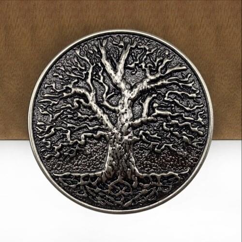 BuckleClub wholesale zinc alloy retro love tree belt buckle FP-03595-1 Luxurious cowboy jeans gift belt buckle