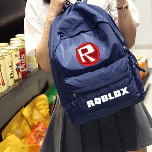 Robloxs Girl Boy Backpack Cute Kindergarten Cartoon Bag School Bag Mochila Feminina Kid Children Travel Sports Bag Shoulder Bag