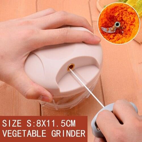 S/L Kitchen Food Chopper Spiral Slicer Shredder Hand Pull String Meat Grinder Tool Multifunctional For Garlic Vegetable Cutting