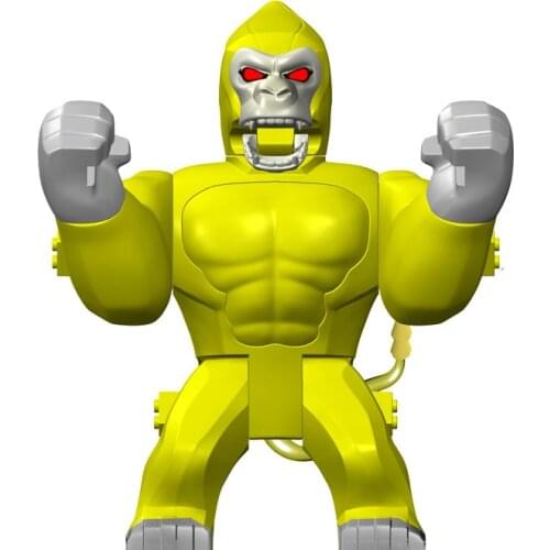 Animal World Golden Giant Orangutan MOC Model Building Blocks Bricks Toys Christmas Gifts