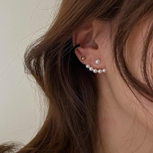 Super Beautiful Mini Pearl Earrings Elegant Lovely and Sweet Stud Earrings Women Fashion Jewelry Gift Wholesale