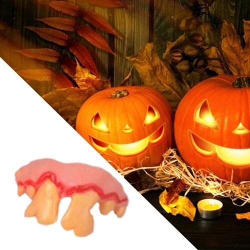 Unique Tricks Toy Lightweight Creative Eye-catching Soft Glue Visual Effect Long Lasting Vivid False Teeth Toy for Party