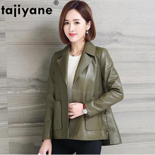 Genuine Leather Jacket Women Spring Autumn Sheepskin Coat korean Vintage Real Leather Jackets 2021 XU18AY-PY1969 KJ3426