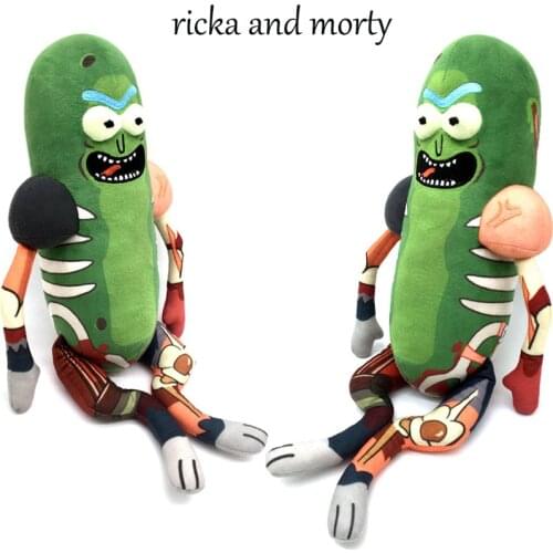 1pcs Funny Morty Plush Toys Doll Cute Pickle Rick Plush Soft Pillow Stuffed Toys for Children Kids Christmas Gifts