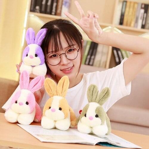 22cm Simulation Cute Rabbit Bunny Soft Stuffed Plush Lifelike Kawaii Animals Girlfriend Children Kids Baby Birthday Gift Toys