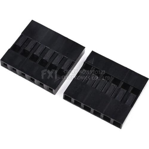 50PCS/Lot Single 6P 2.54mm 1x6P 1*6P Plastic Dupont Jumper Wire Cable Housing Female Pin