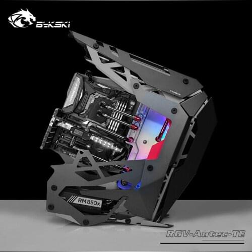 BYKSKI Acrylic Tank use for AntecTorque Computer Case / 3PIN 5V D-RGB / Combo DDC Pump Cool Water Channel Solution