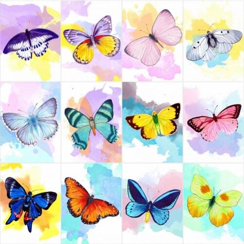AZQSD 5D Diamond Painting New Arrivals Butterfly Full Square Drill Diamond Embroidery Animal Mosaic Home Decor Handmade Craft